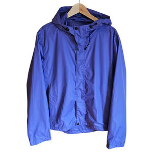 Iceburg Women’s Purple Full Zip Hooded Rain Jacket Windbreaker Plus 1XL